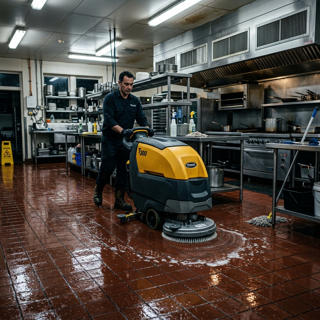 Commercial Kitchen Tile Cleaning & Slip Prevention Compliance in Victoria