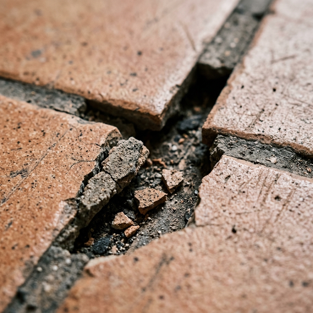 Cracked & Deteriorated Grout