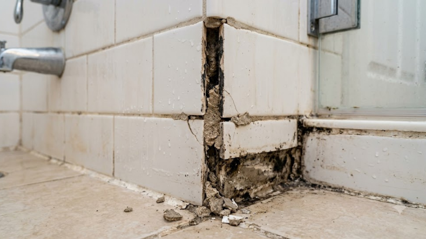 Grout Crumbling or Missing