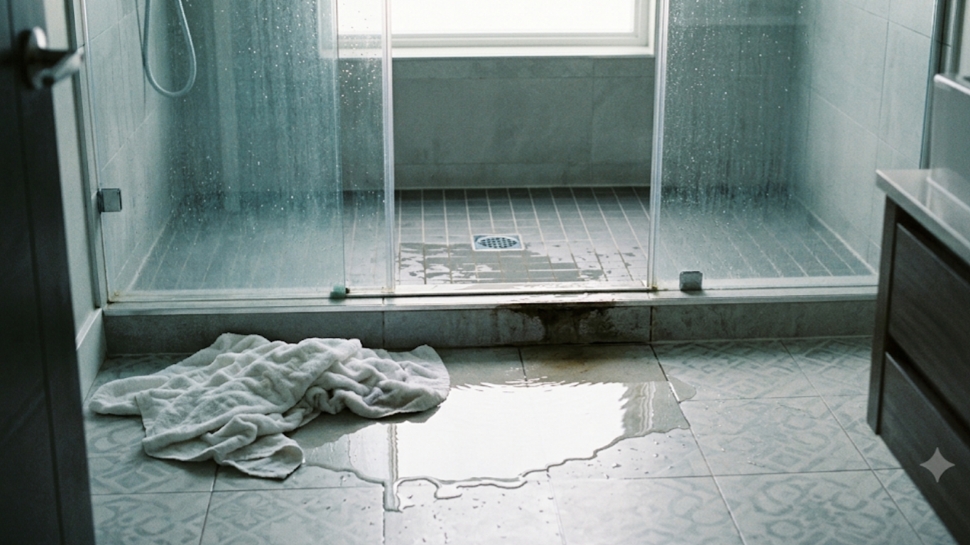 Water Leaking Outside the Shower
